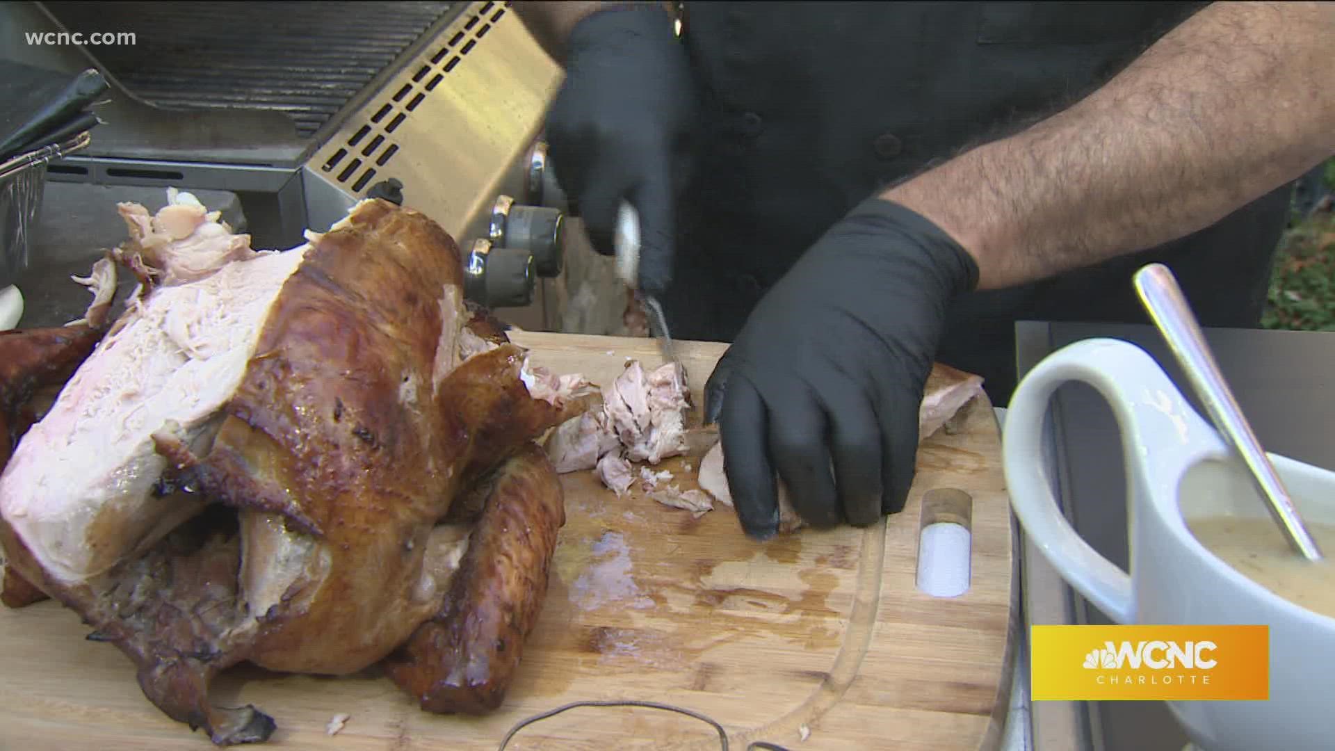 Grill master Ernie Adler helps us make the perfect turkey