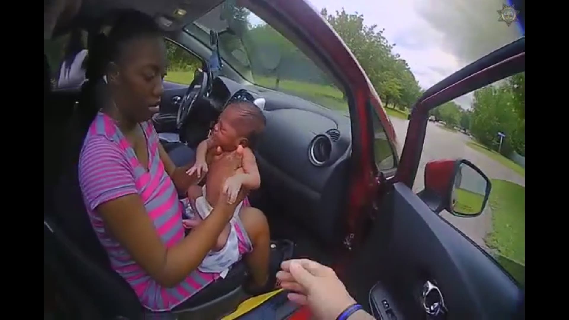 This South Carolina deputy initially pulled the car over for speeding. Once he noticed the 12-day-old baby had stopped breathing -- he jumped into action.