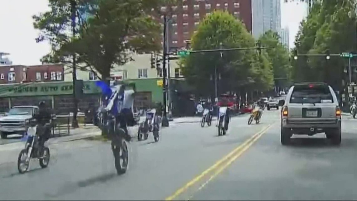 ATVs and dirt bikes seen riding on Charlotte streets