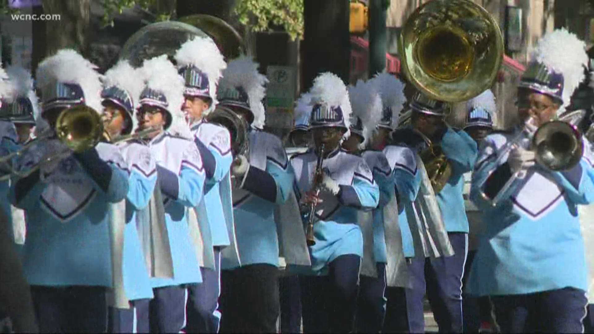 Ahead of Veterans Day, thousands of people took part in an annual parade in uptown Charlotte.