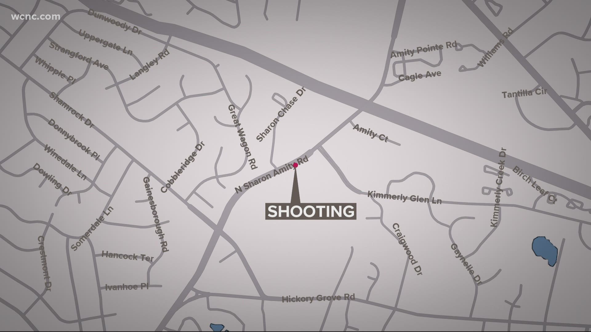 It happened in the Hickory Grove area around 8 p.m. Sunday. One person died due to injuries from a gunshot wound, according to CMPD.