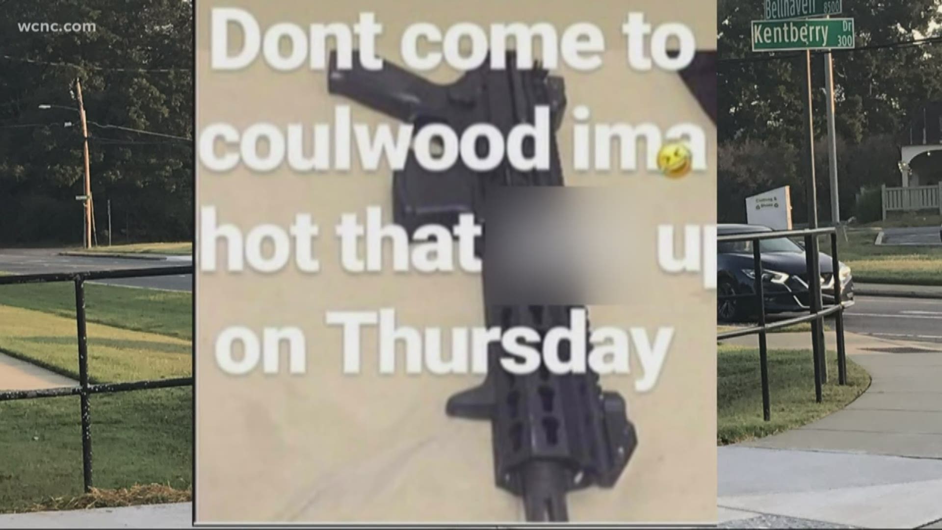 CMPD arrested a 13-year-old overnight after he posted a shooting threat to Coulwood Middle School, he says was just a joke.
