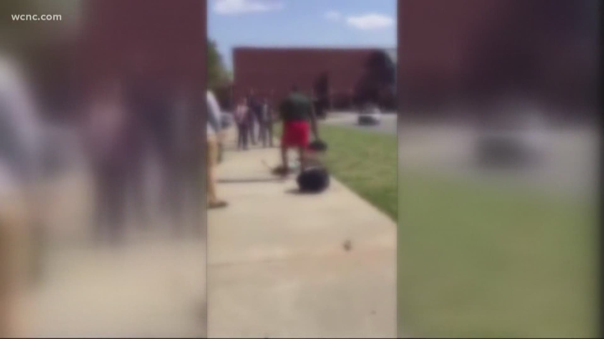 Graphic video of a student being slammed to ground