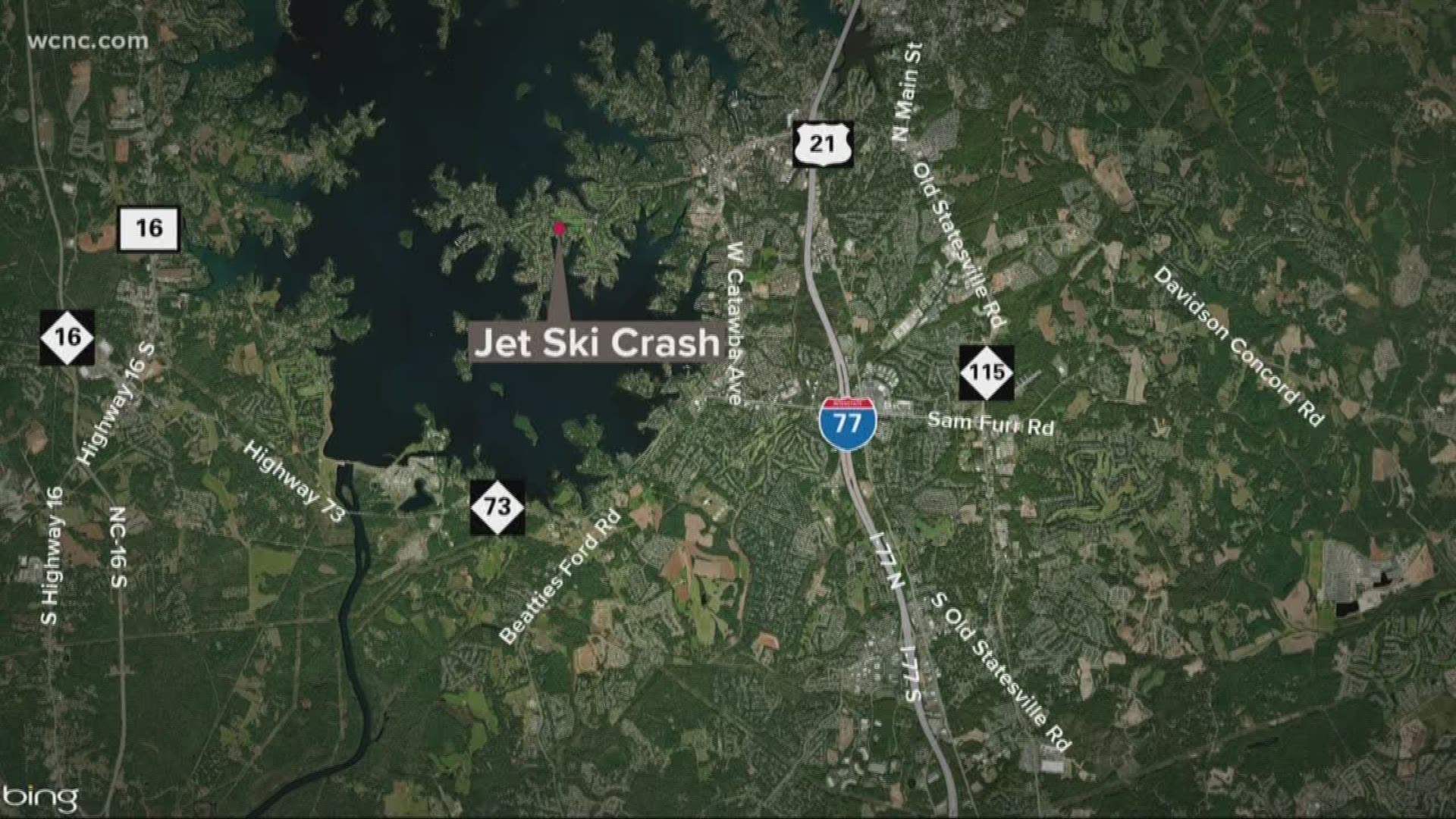 Two people hurt in jet ski crash on Lake Norman