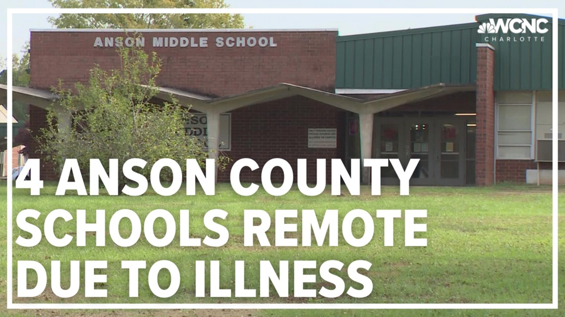 4 Anson County schools remote due to illness