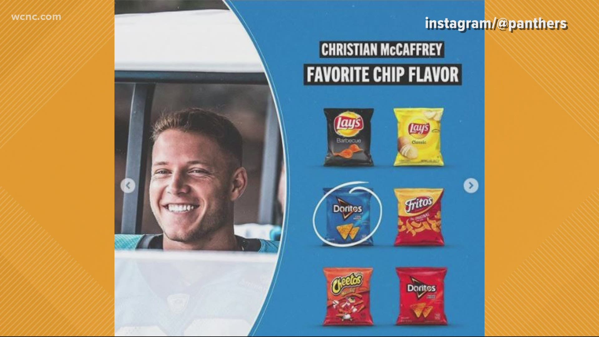 The Panthers players reveal their favorite flavor of chips. Most chose Doritios in either Nacho Cheese or Cool Ranch flavor.