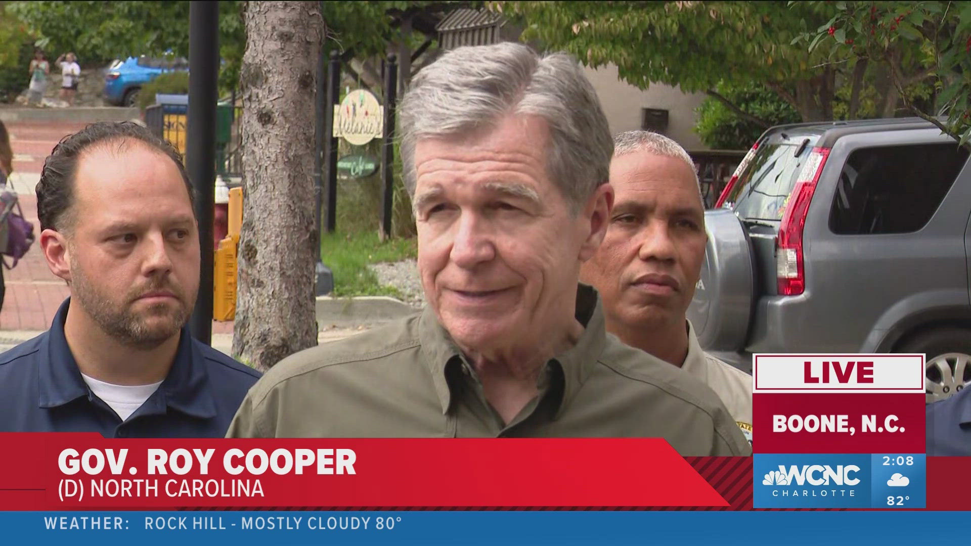 Gov. Roy Cooper said utility providers in western North Carolina are optimistic 90% of power can be restored as early as Friday.