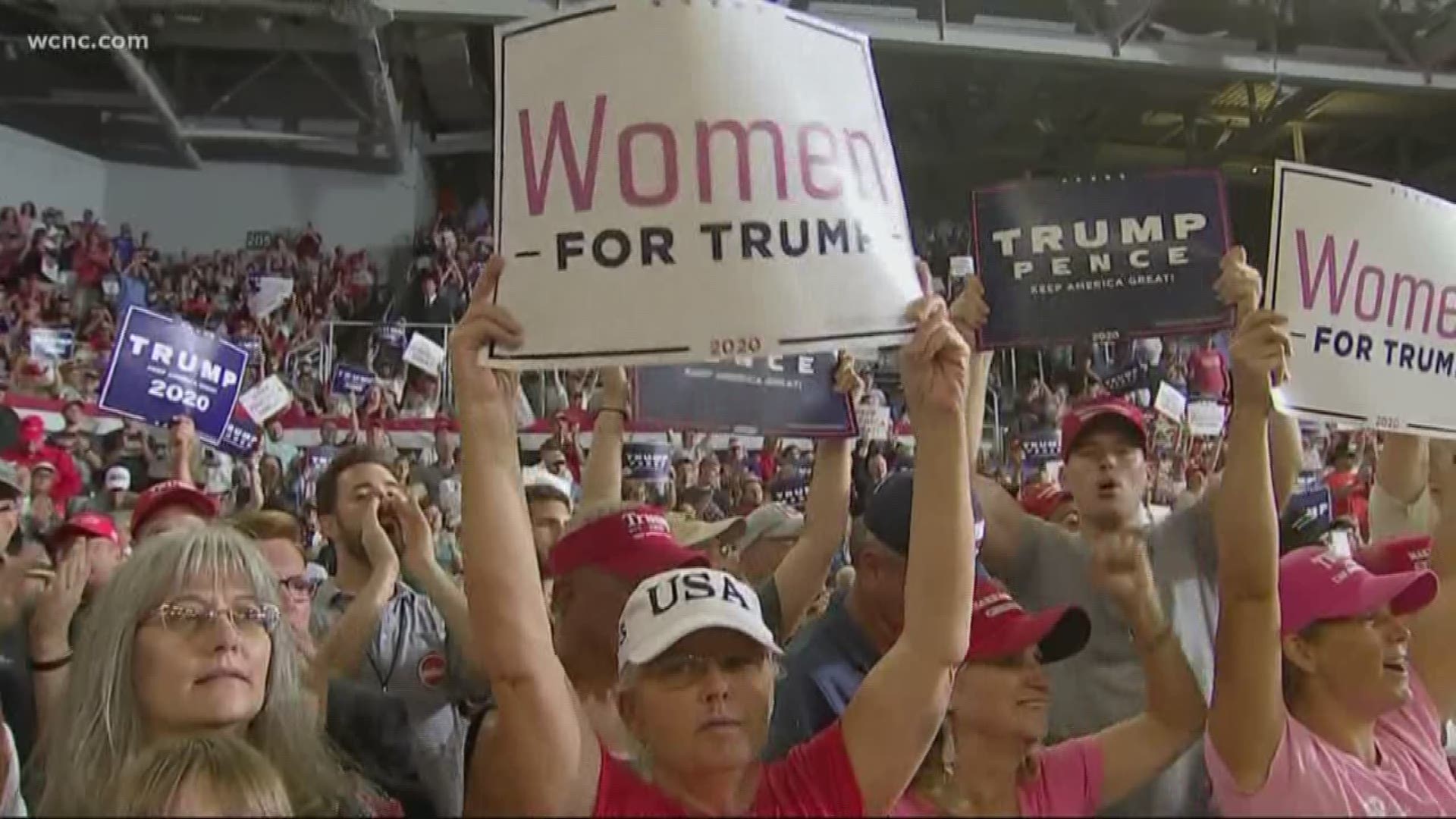 During the rally, Trump lashed out at Congresswoman Alexandria Ocasio-Cortez, and three other women members of Congress.