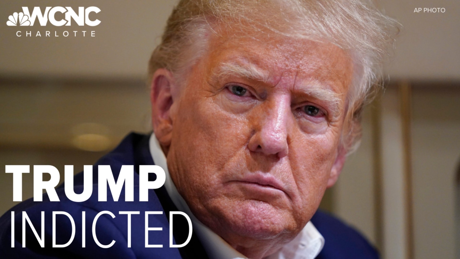 Former President Donald Trump says he's been indicted.