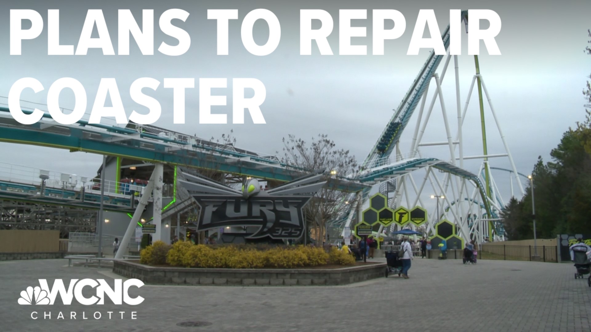Carowinds announced how it plans to repair the Fury 325 roller coaster that developed a large crack last week.