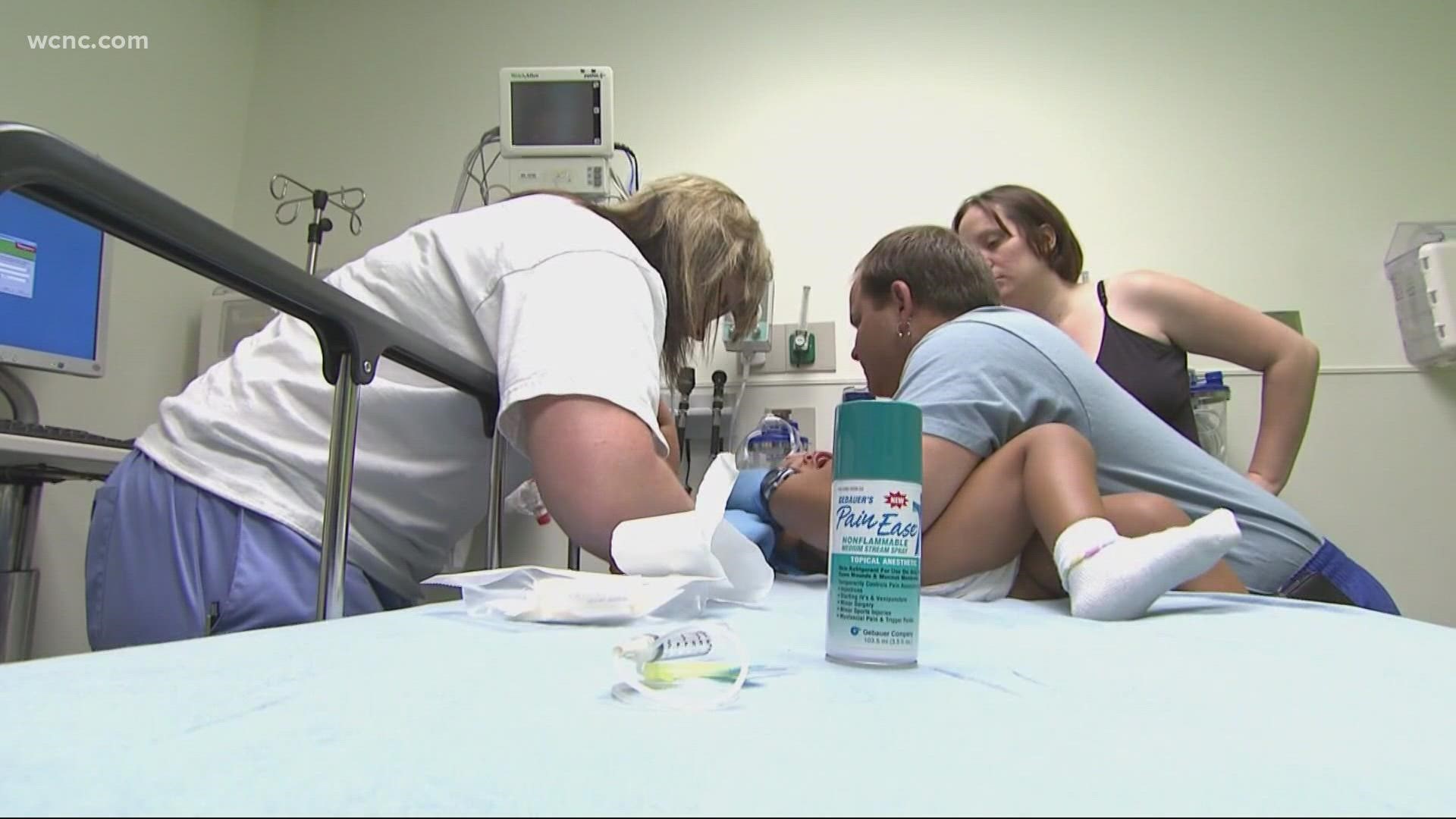Doctors in Mecklenburg County say they've seen a major increase in the past two months.
