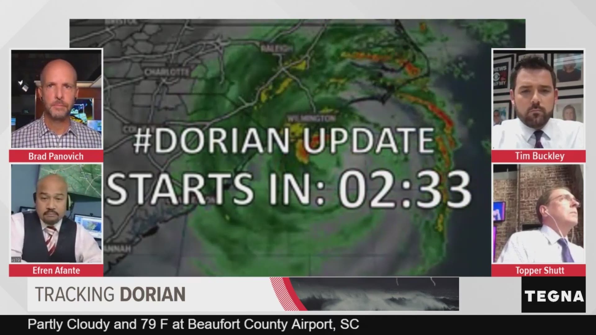 They're your weather insiders! Chief Meteorologist Brad Panovich is joined by meteorologists across the region tracking and analyzing Hurricane Dorian.
