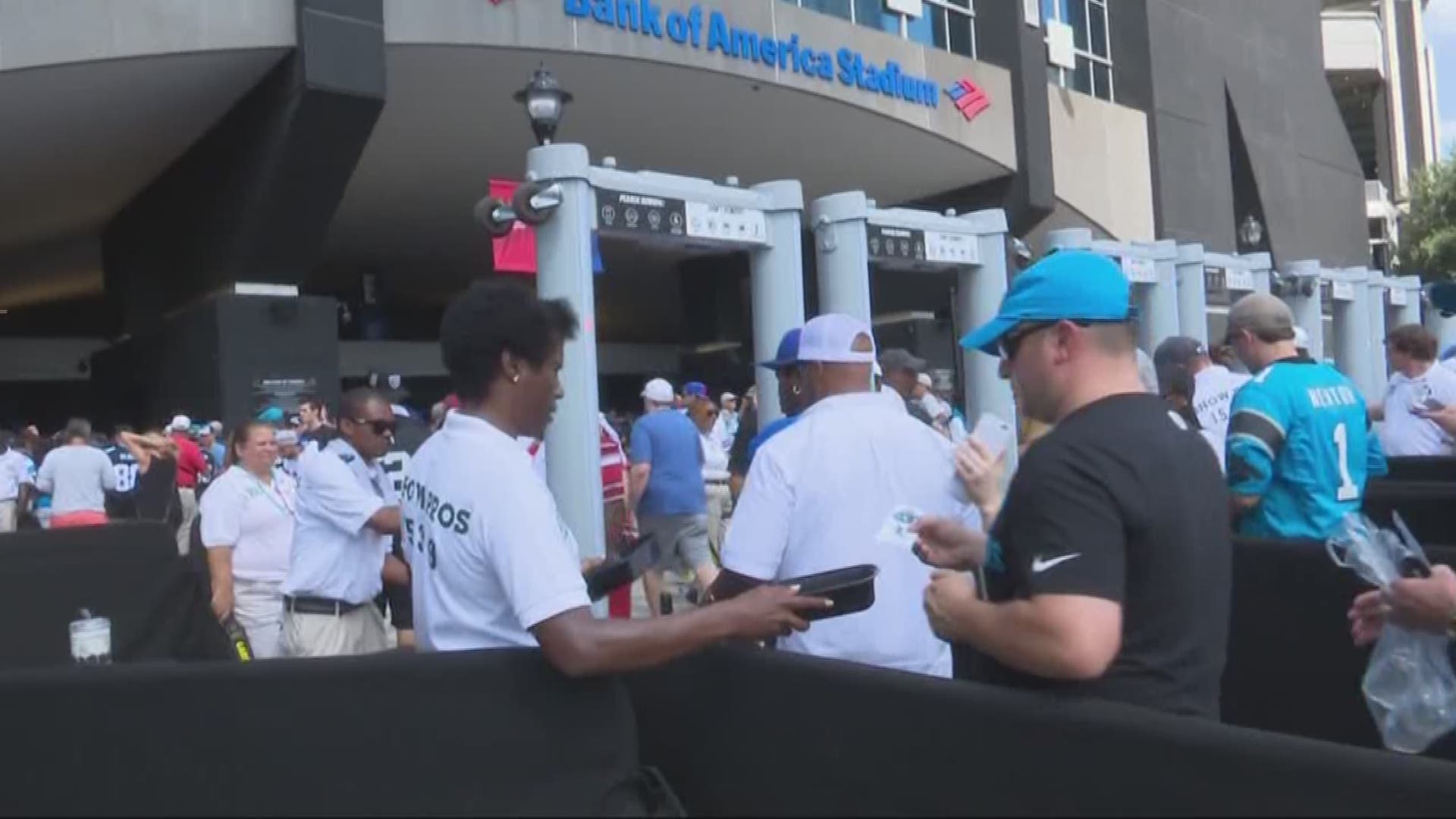 As thousands gathered for the Panthers first season home opener, some security changes came into play.