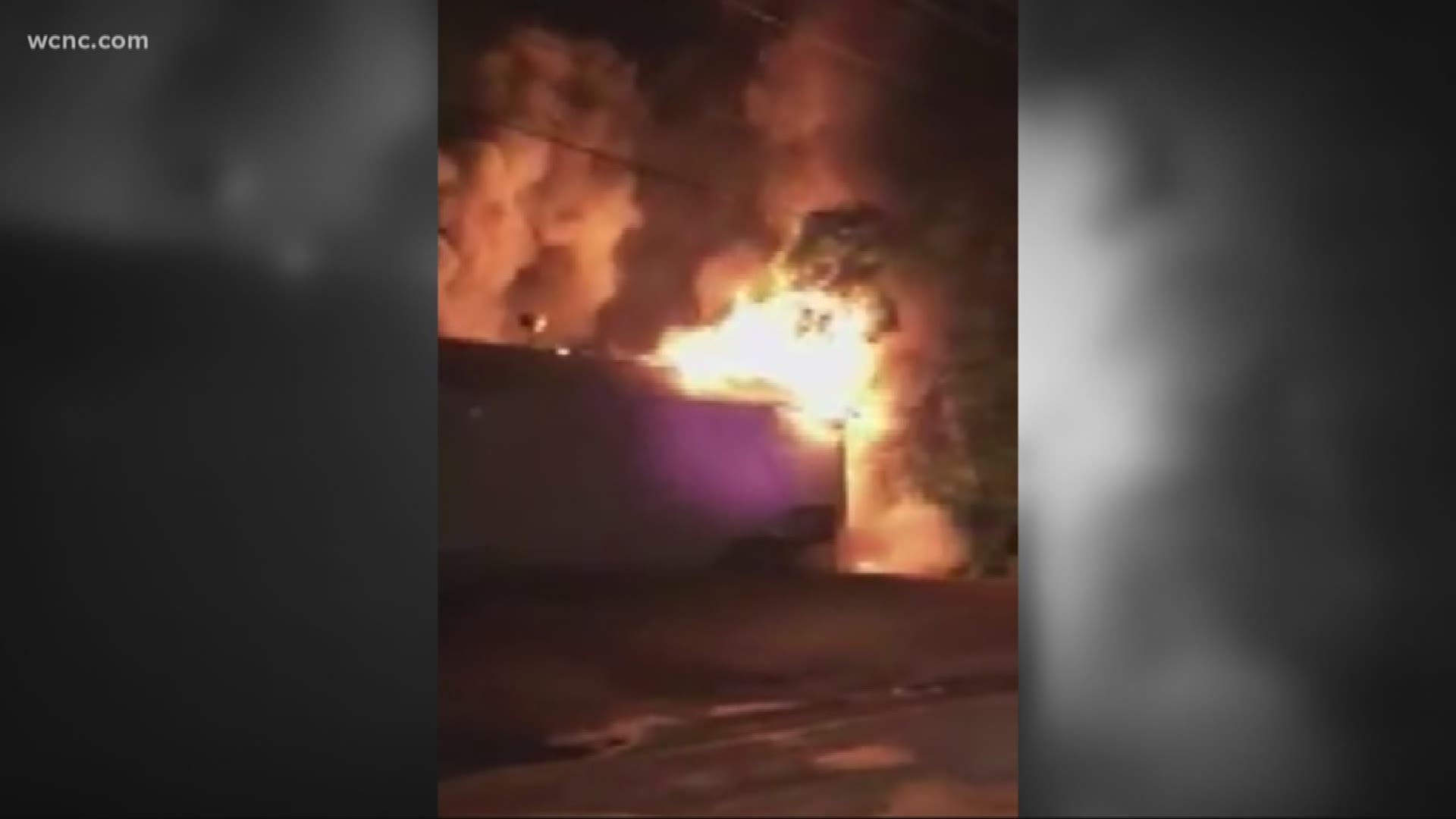 Crews battle huge fire at Rowan County general store