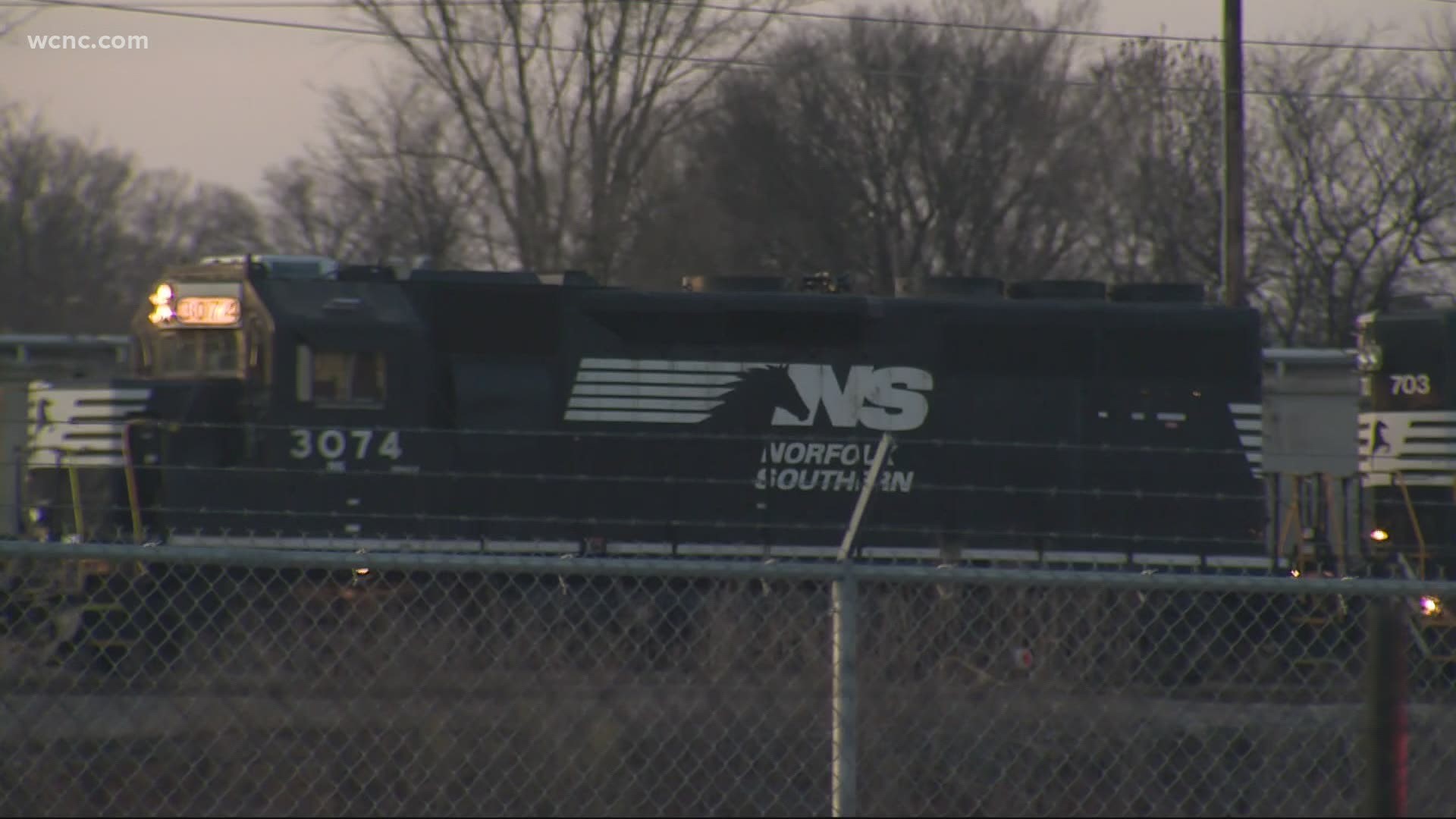 During the city council meeting on Monday, a spokesman for Norfolk Southern emailed WCNC Charlotte's Hunter Sáenz, saying they will not share their tracks.