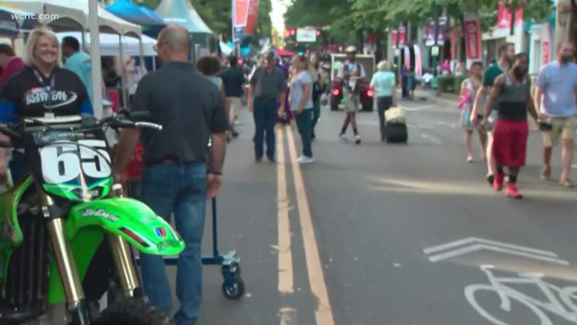 Speed Street will be in uptown Saturday as well, from noon to 8 p.m. Friday night's event had NASCAR drivers.