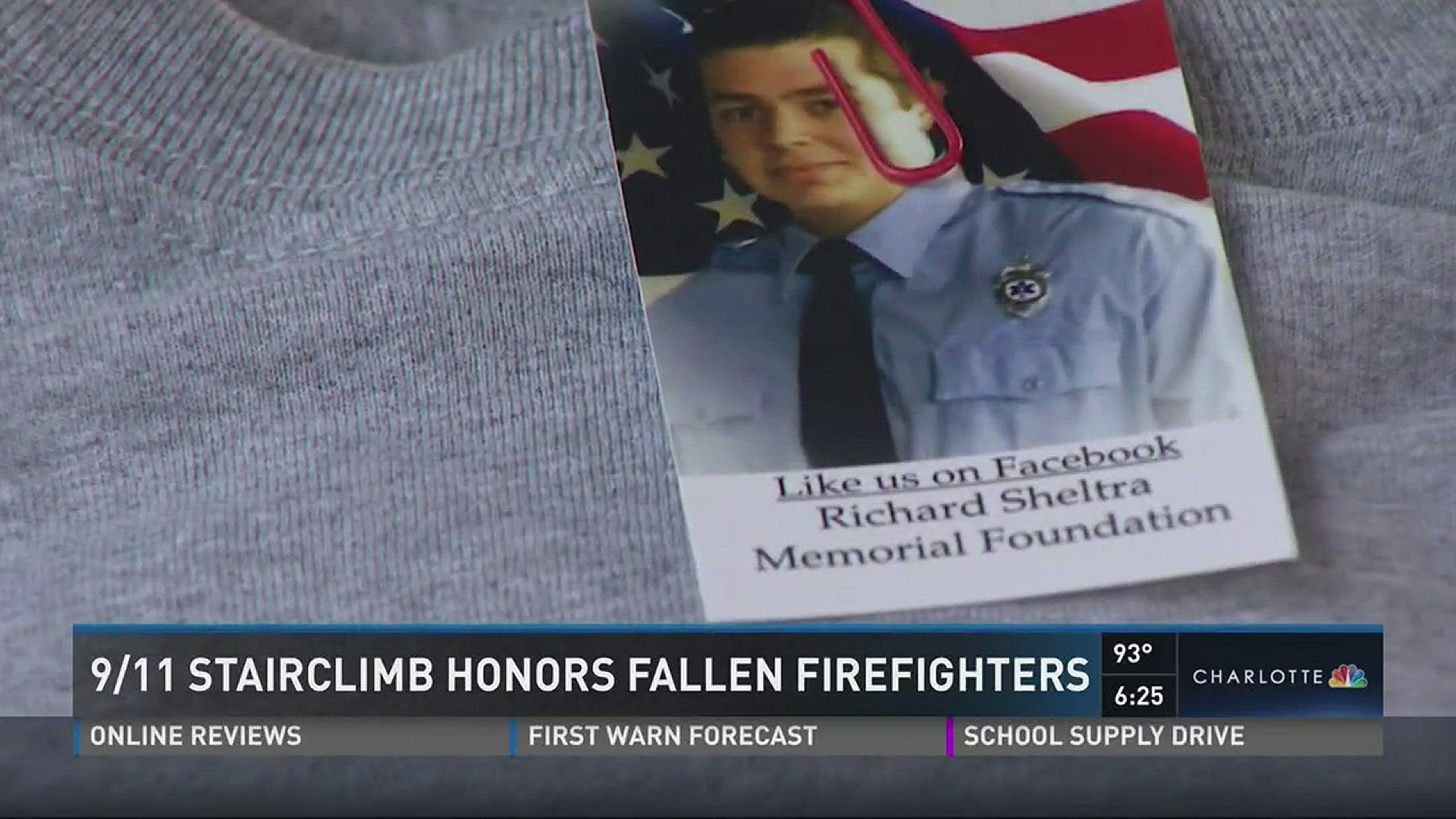 Hundreds of firefighters were in uptown Saturday to honor fallen firefighters, including Pineville's Richard Sheltra.