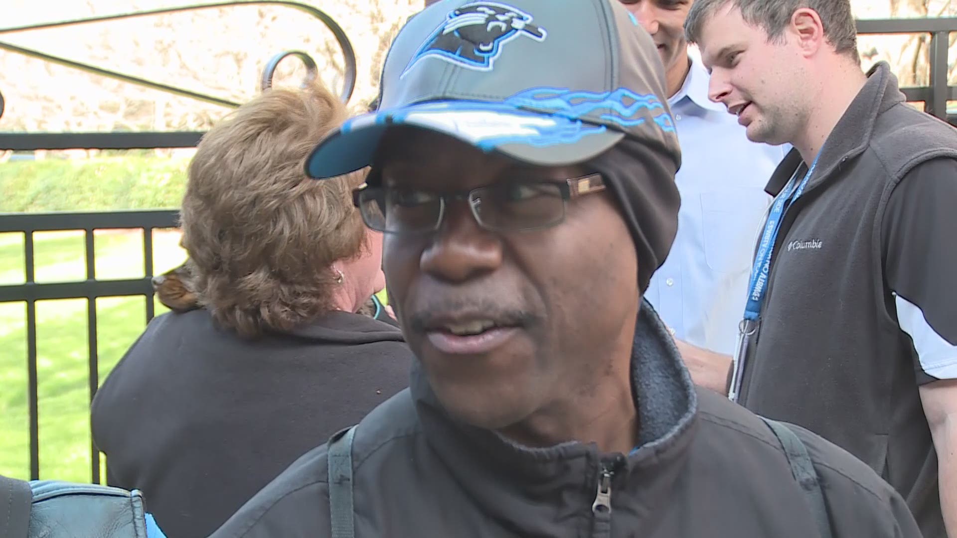 Carolina Panthers - Thomas Davis' visor is 