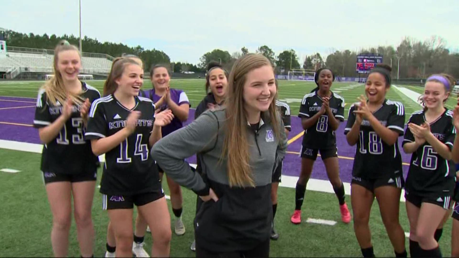 McDermott plays soccer for Ardrey Kell High School and she is excelling on and off the field.