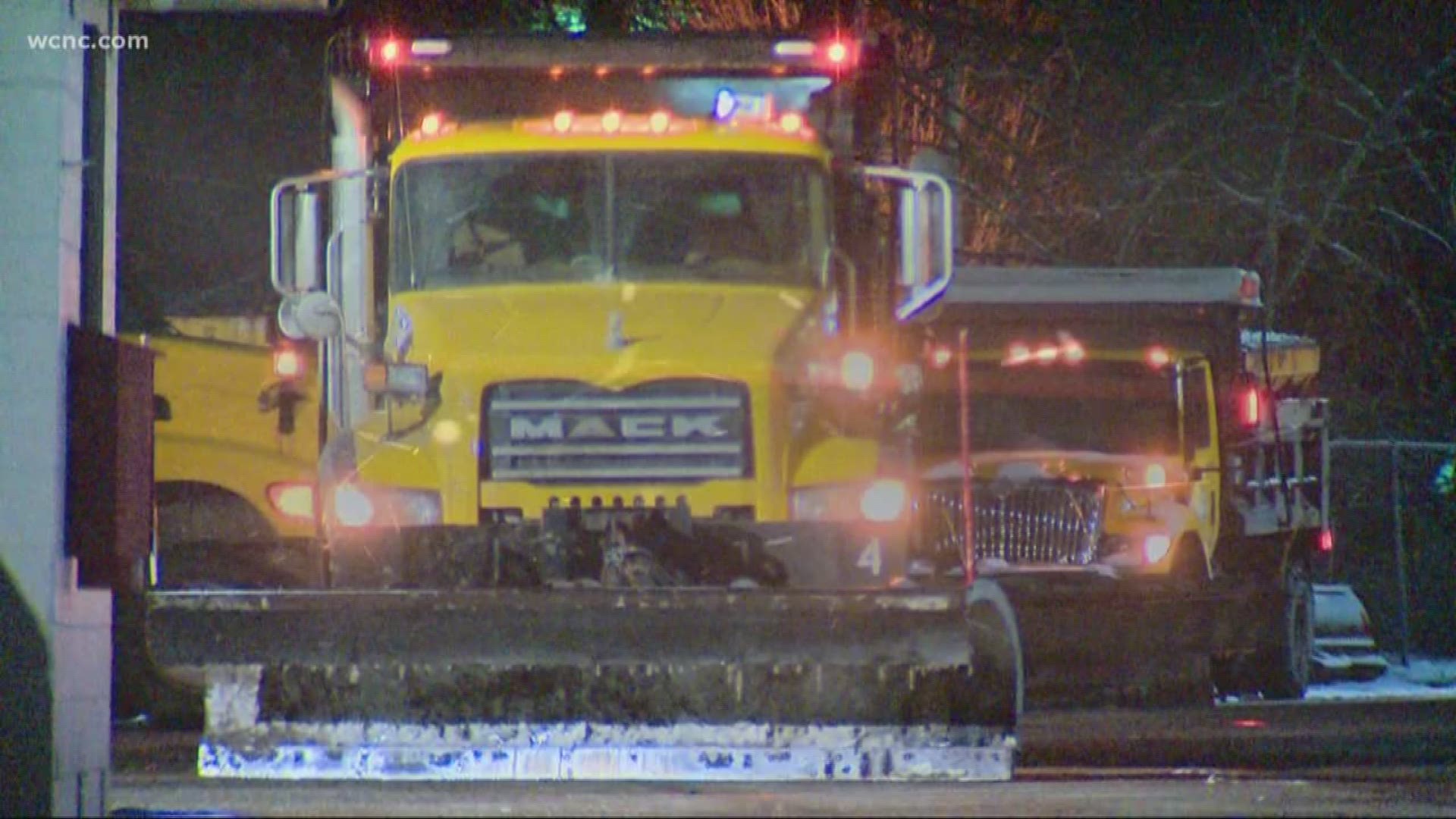 Thursday, NCDOT contract crews started treating area roads with 10 trucks. By Friday morning that number will double to 20.