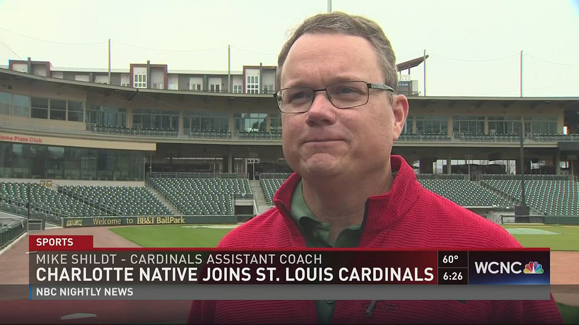 Charlotte's Shildt with Cardinals