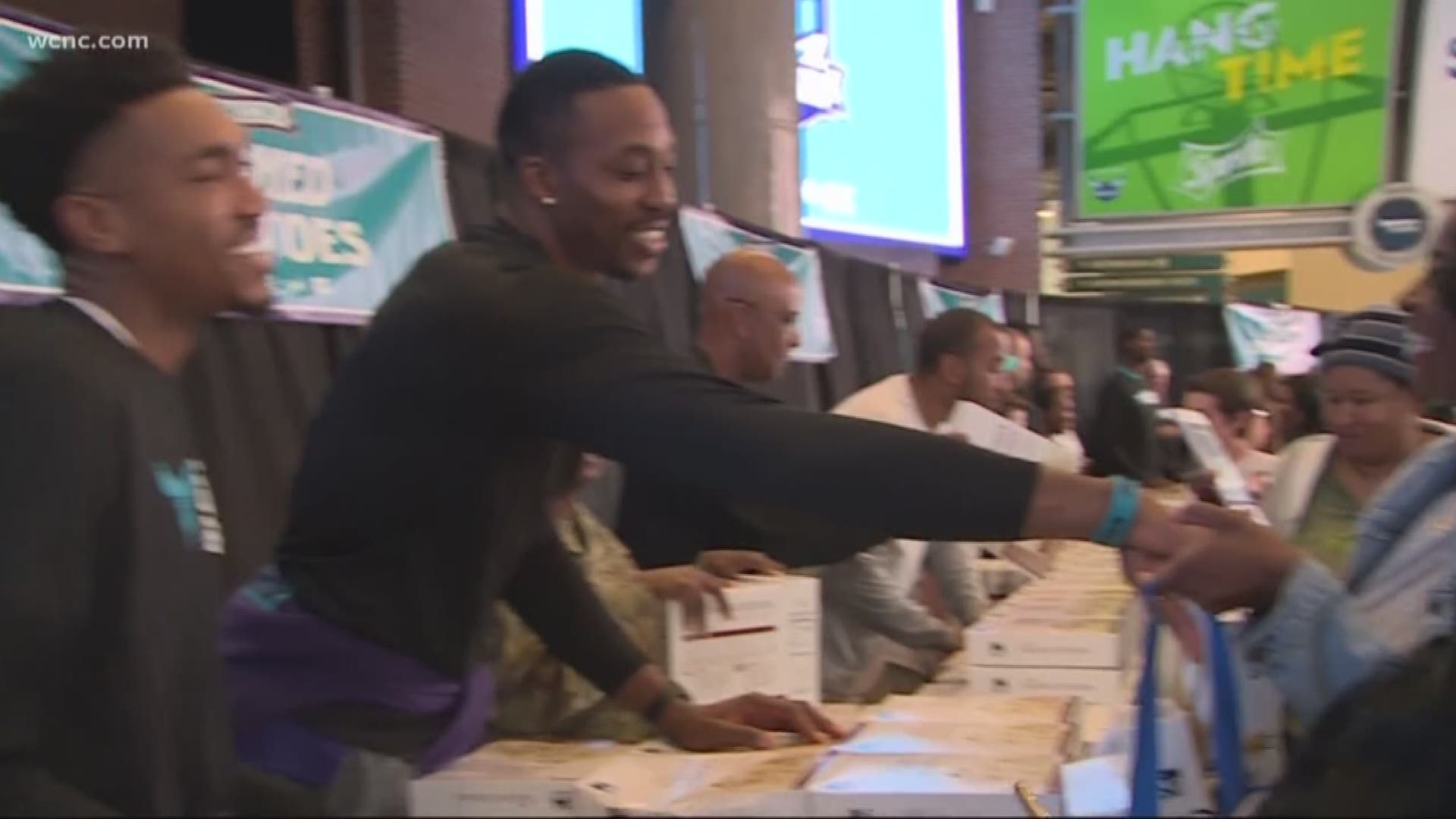 The Charlotte Hornets dished out assists to the community Tuesday night.