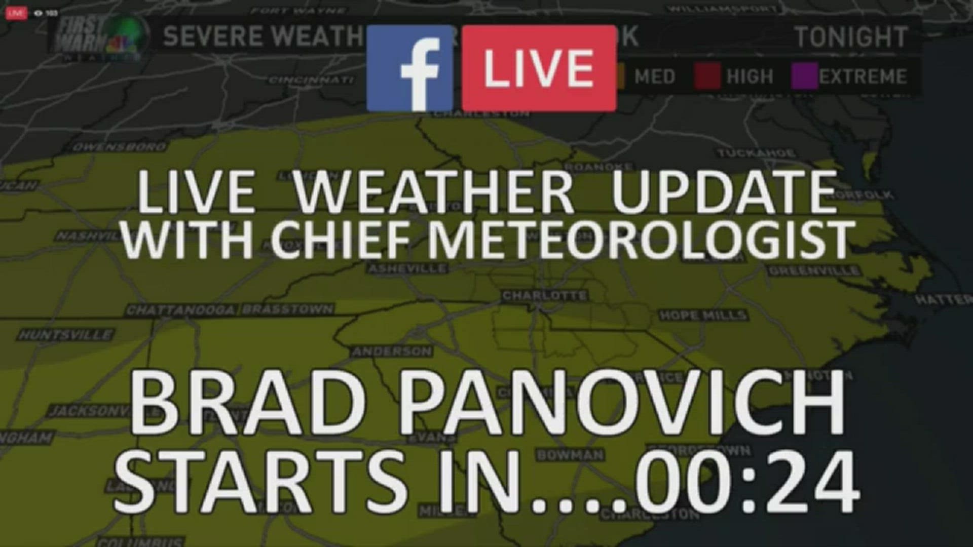 Chief Meteorologist Brad Panovich tracks down the possible severe storms in the Carolinas.