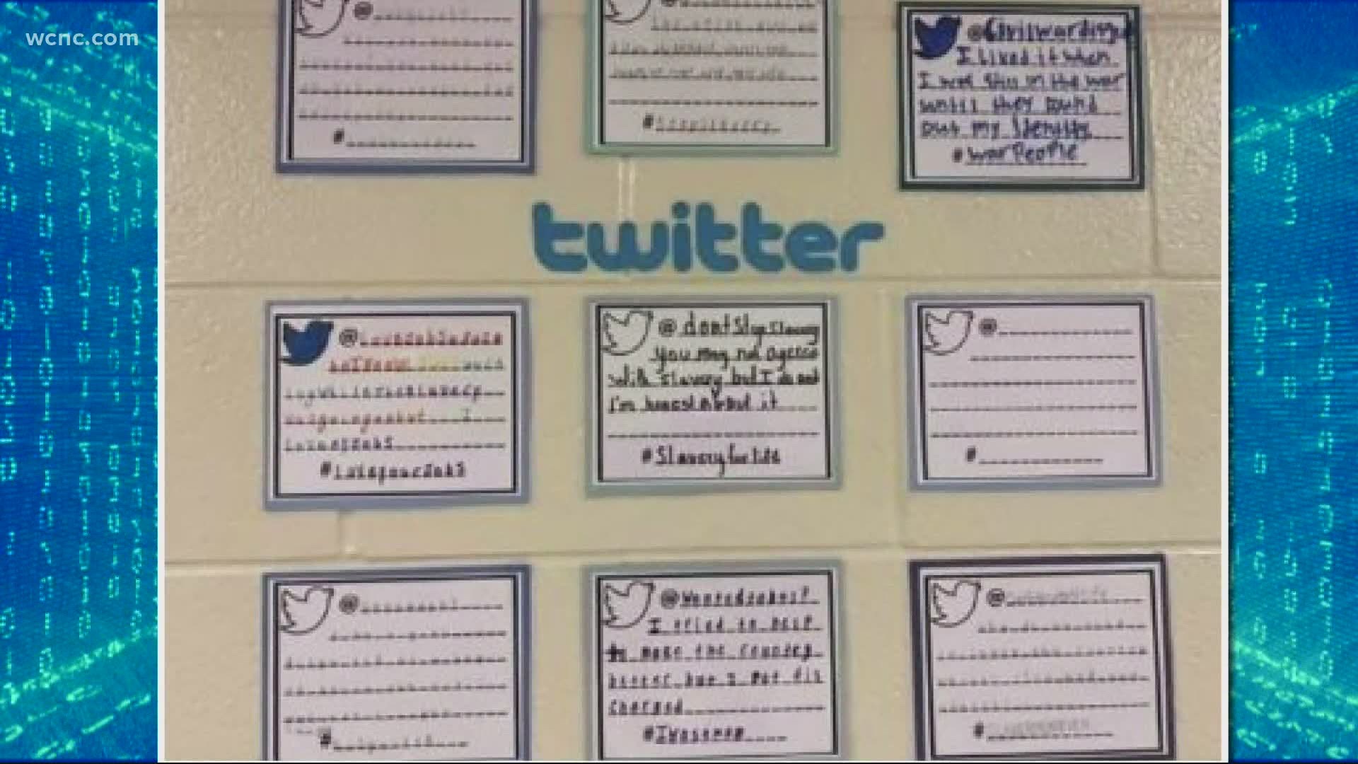 An assignment at Waxhaw Elementary School had students roleplaying during the Civil War era and lead to the usage of fake hashtags such as #SlaveryForLife.