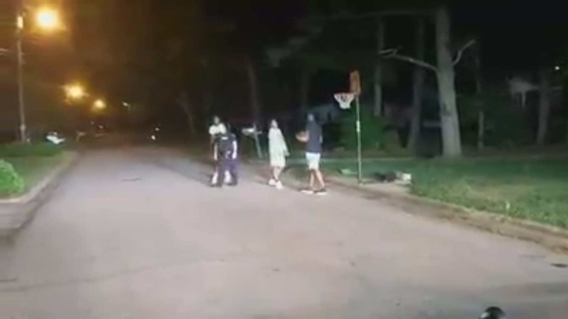 Cops called on Salisbury teens playing basketball. The officer let them finish if he could join in