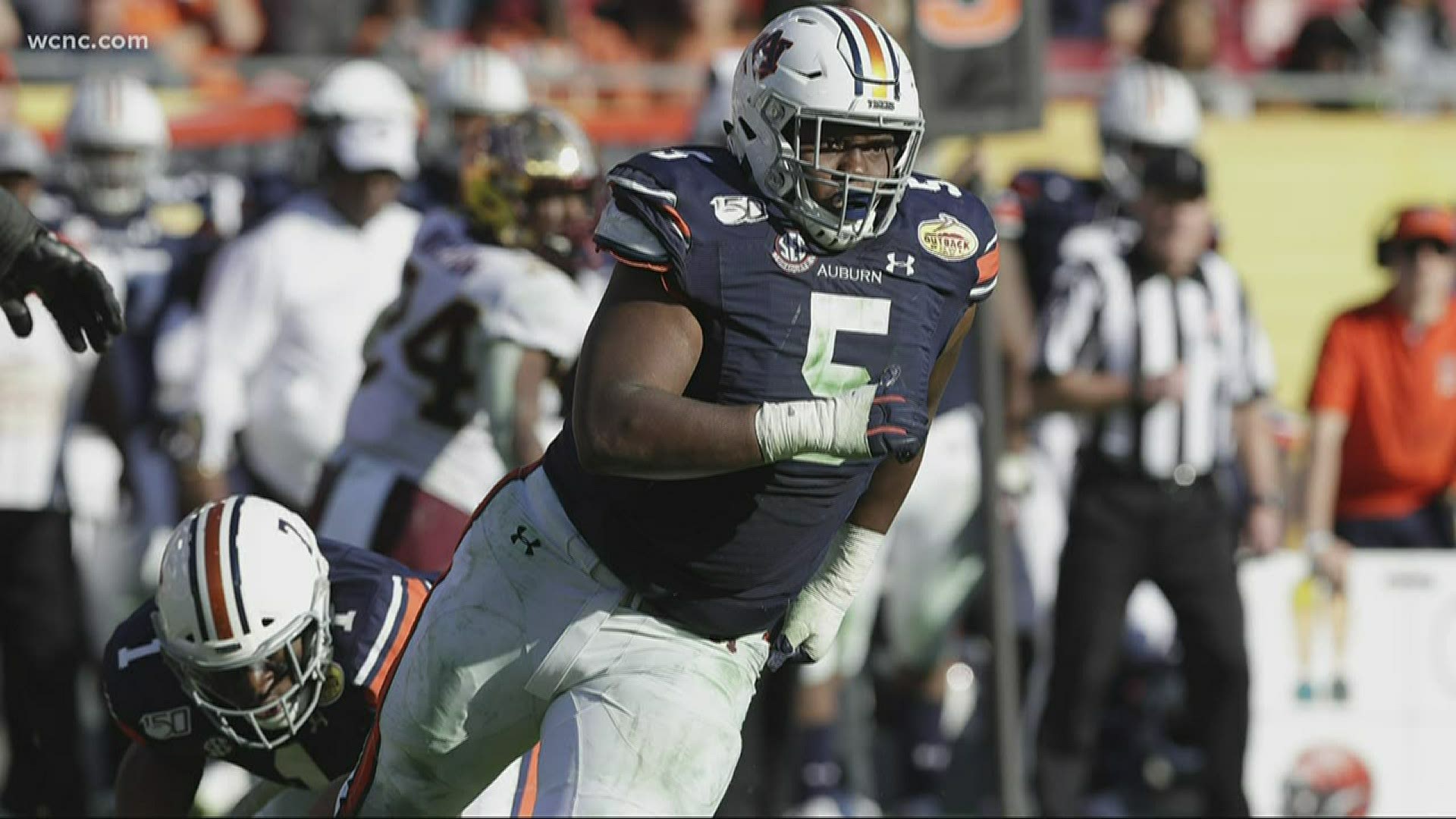 Auburn defensive tackle, the 2019 SEC Defensive Player of the Year, was picked by the Panthers with the seventh overall pick in the 2020 NFL Draft.