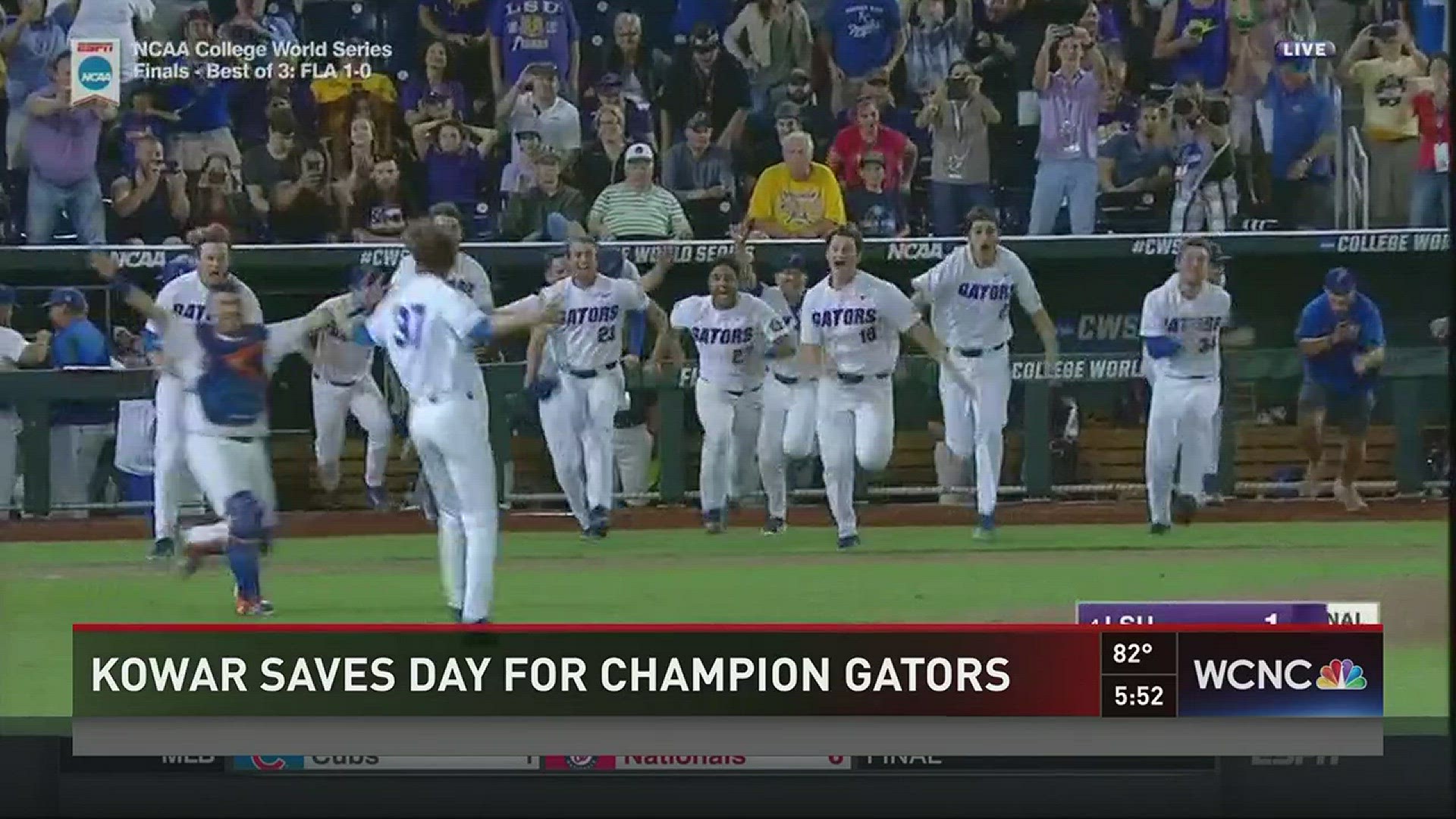 Charlotte Christian grad recorded the last out of the College World Series