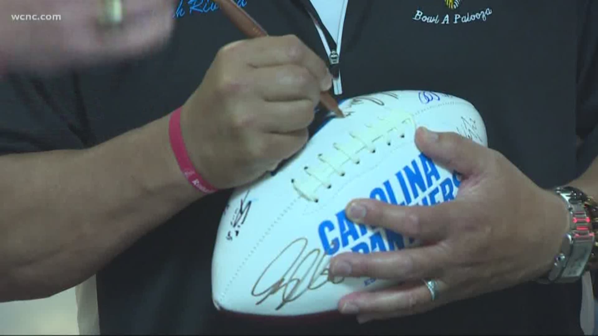 Panthers coach Ron Rivera hosted his sixth annual charity bowling event in Matthews.