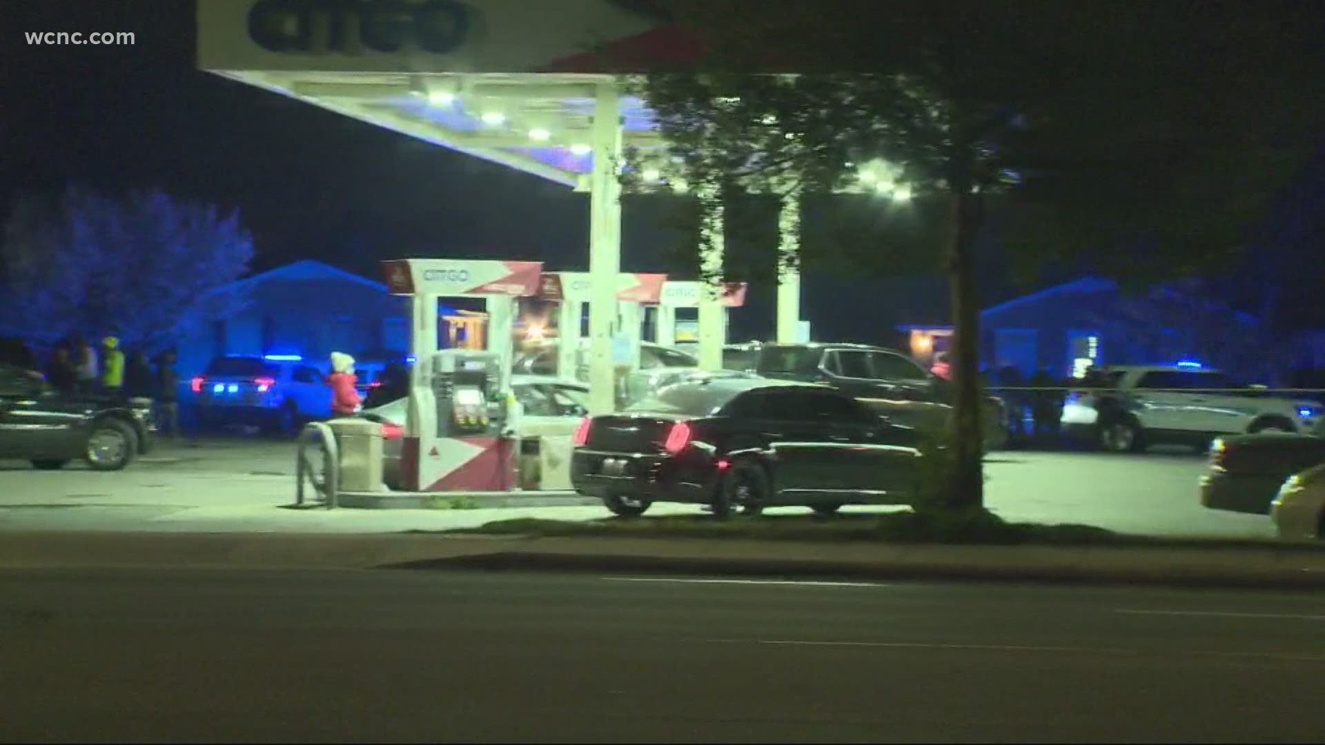 One person was killed in a shooting at a Citgo gas station on Beatties Ford Road in north Charlotte Wednesday night, Charlotte-Mecklenburg Police said.