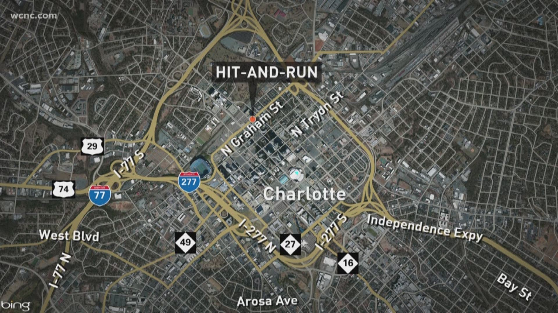 The Charlotte-Mecklenburg Police Department is currently investigating a hit-and-run crash that happened early Sunday morning.