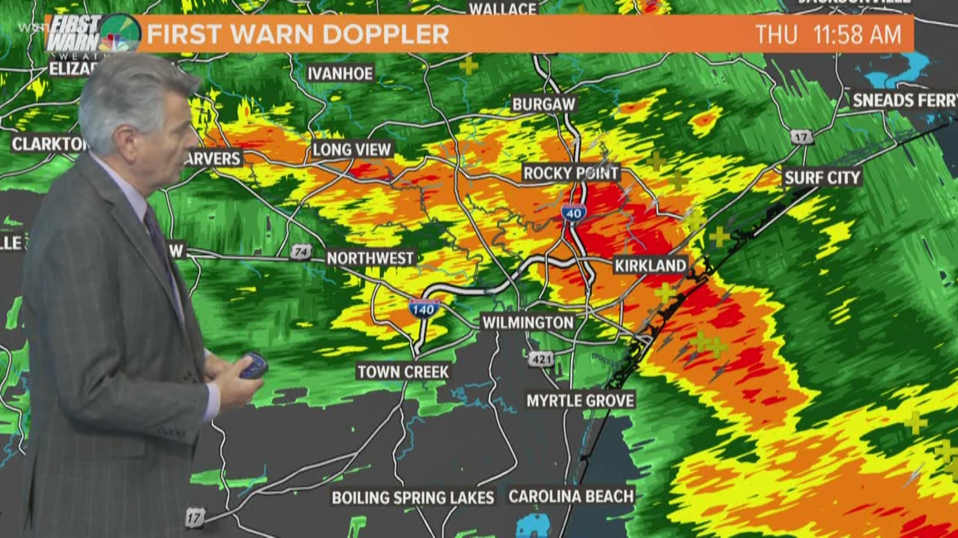 Hurricane Dorian continues to blast the Carolina coast with 110 mph winds. The storm is expected to bring life-threatening storm surge and the potential for tornadoes to areas from Charleston to the Outer Banks.