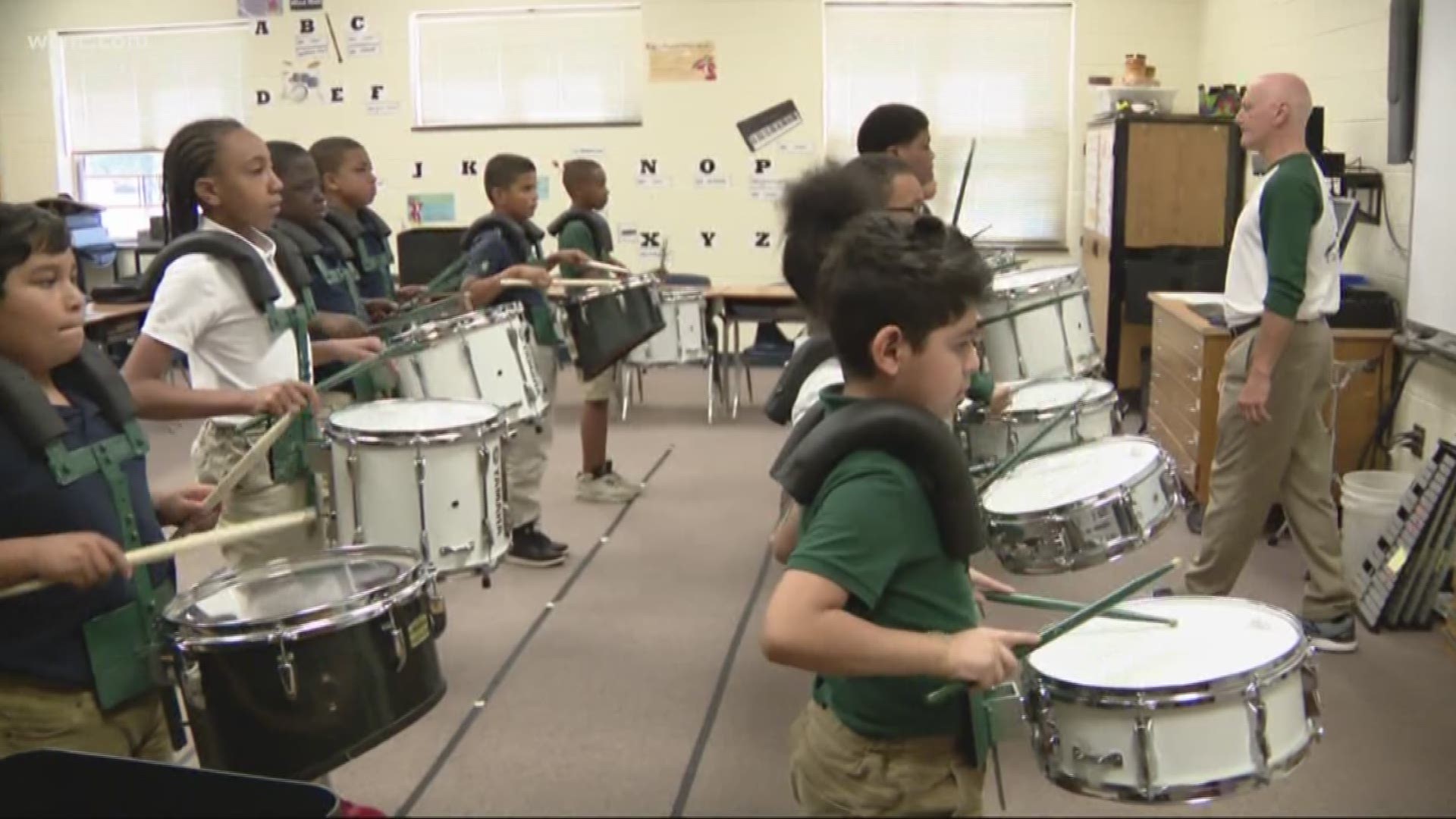 Winding Springs has the only elementary school drumline in the state of North Carolina.