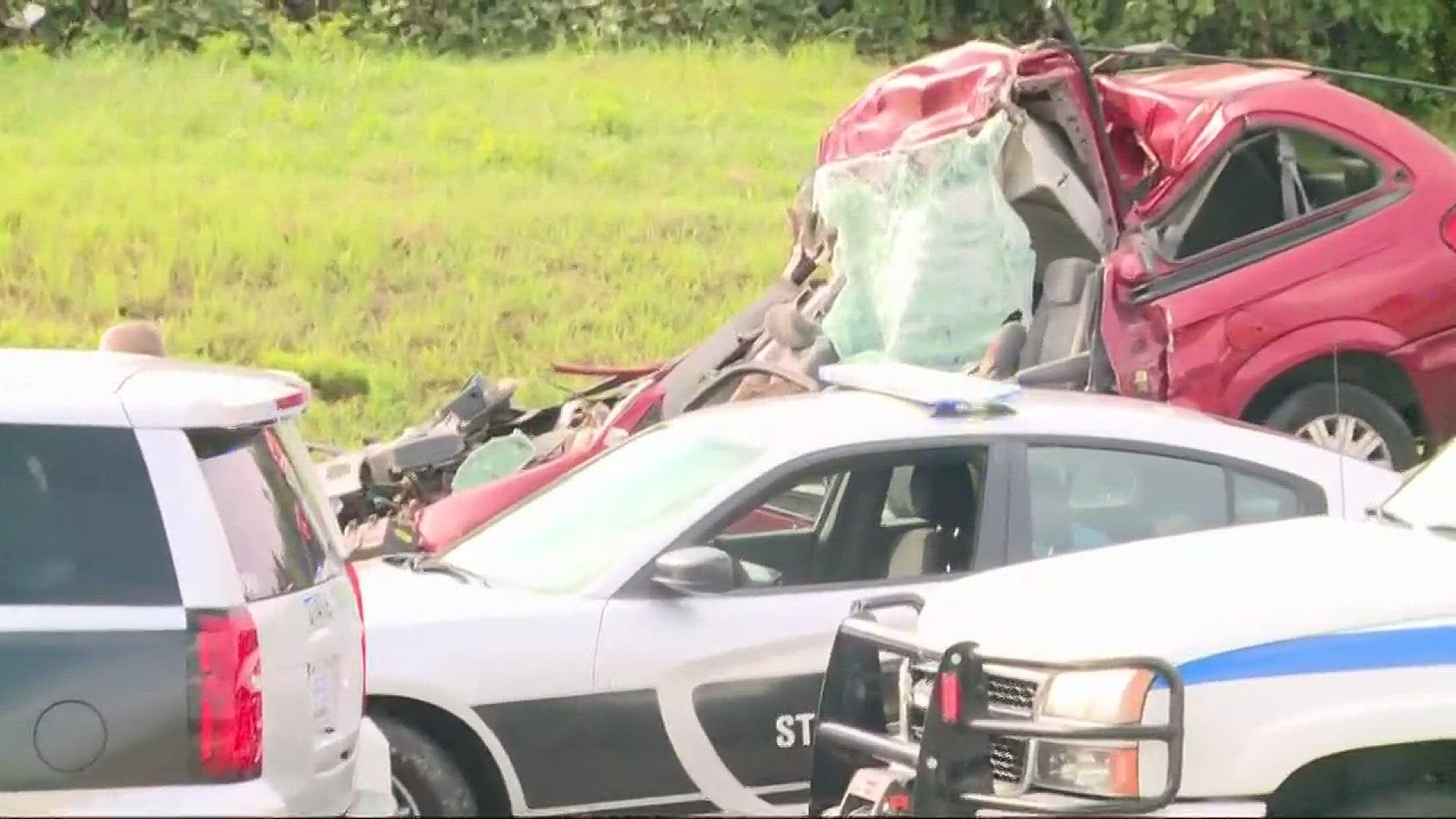 Officials told NBC Charlotte's crew on the scene that around 3:30 p.m., the minivan ran into the back of the tractor-trailer. The tractor-trailer was parked on the side of the road, officials say. The driver of the minivan died from the accident, NBC Char