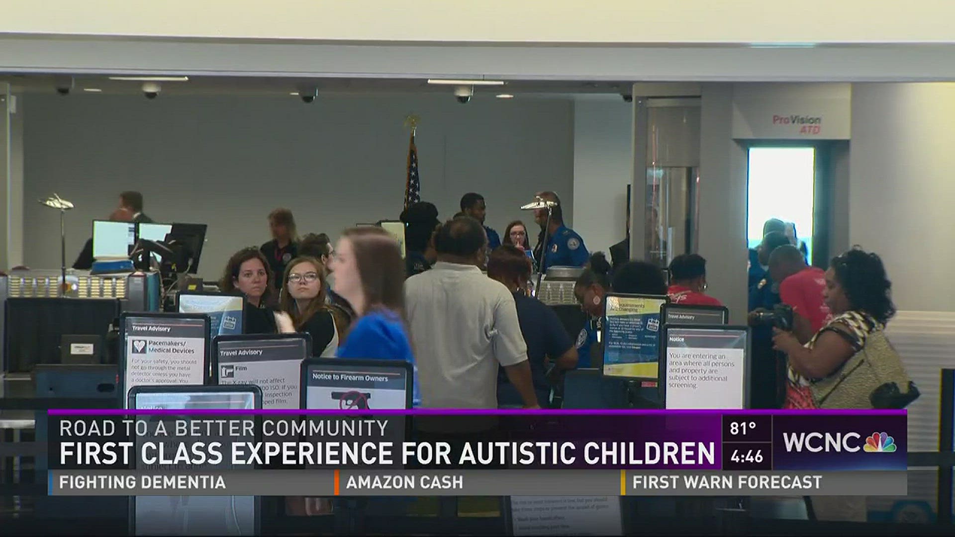 April is autism awareness month and some local families were able to kick it off with a first class experience.