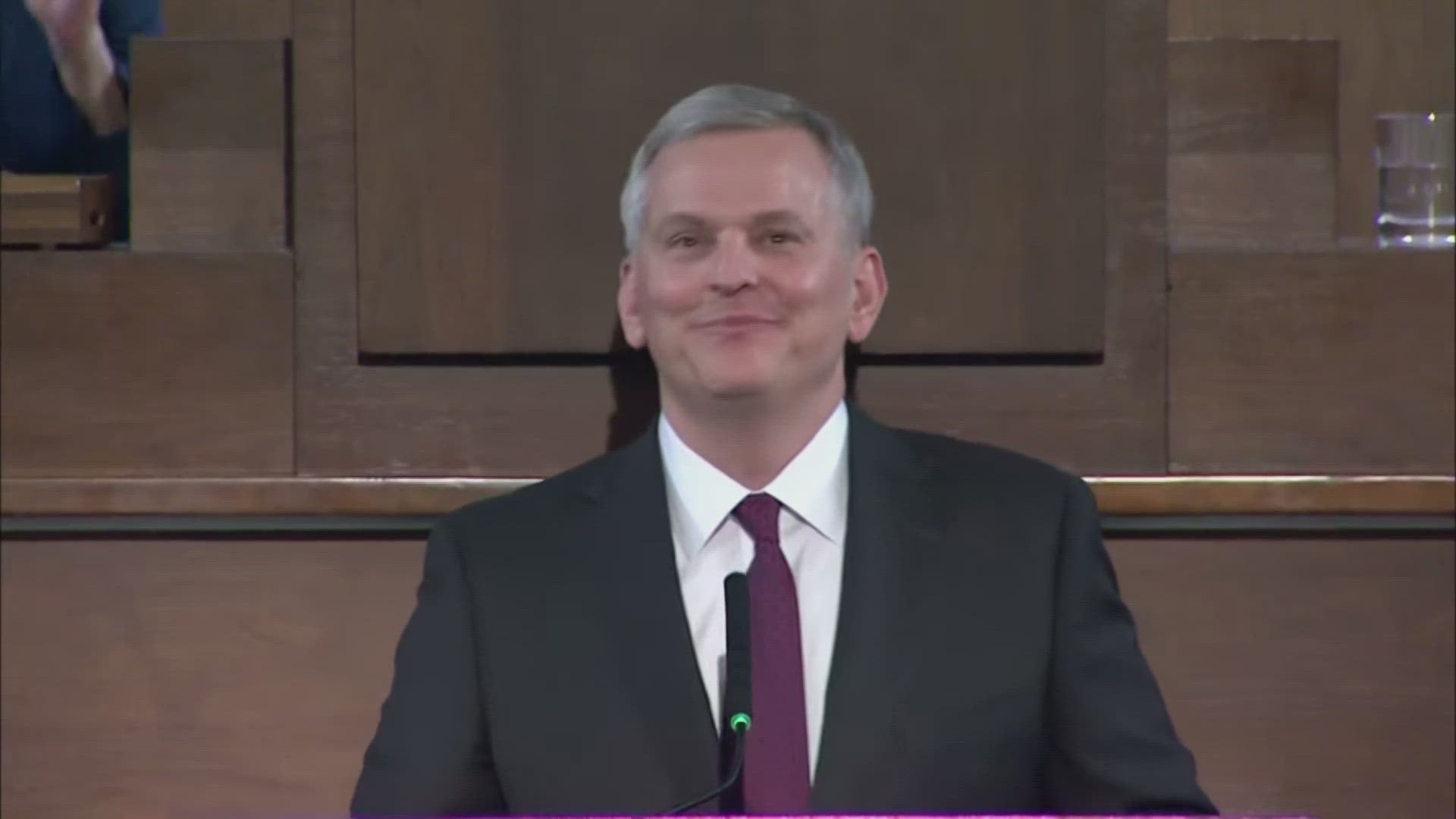 The governor made education a centerpiece of his address, noting that North Carolina ranks 48th in the nation in per-pupil investment.