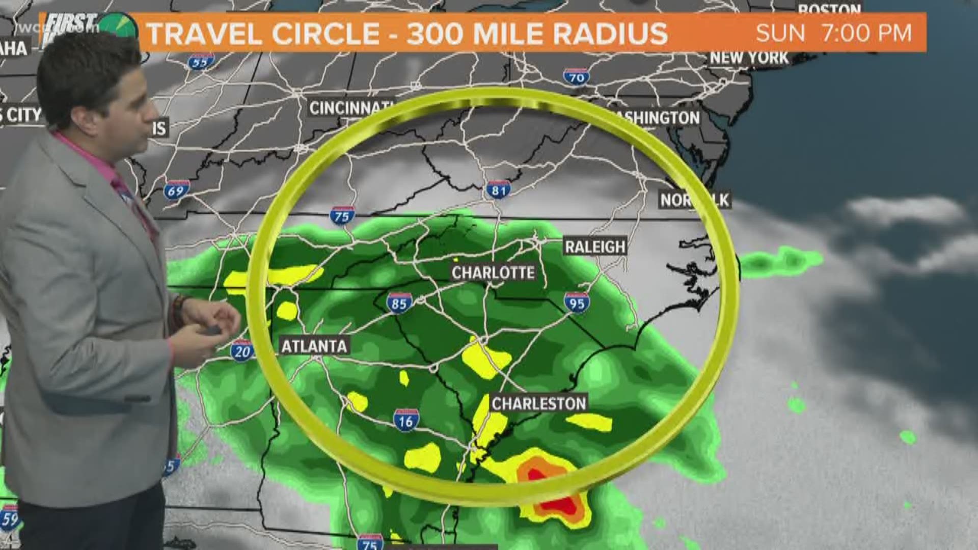 Rain taking over the Carolina's today, tonight and tomorrow!