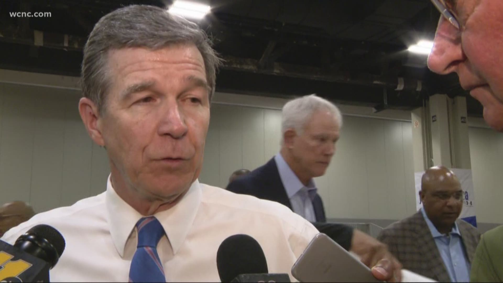 While in town for All-Star Weekend, Governor Roy Cooper came to the Charlotte Convention Center to watch some of NBA's stars give back to kids, and spoke on a number of topics.