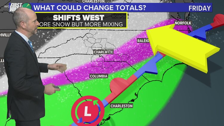 Panovich: What could change winter weather totals in the Carolinas?