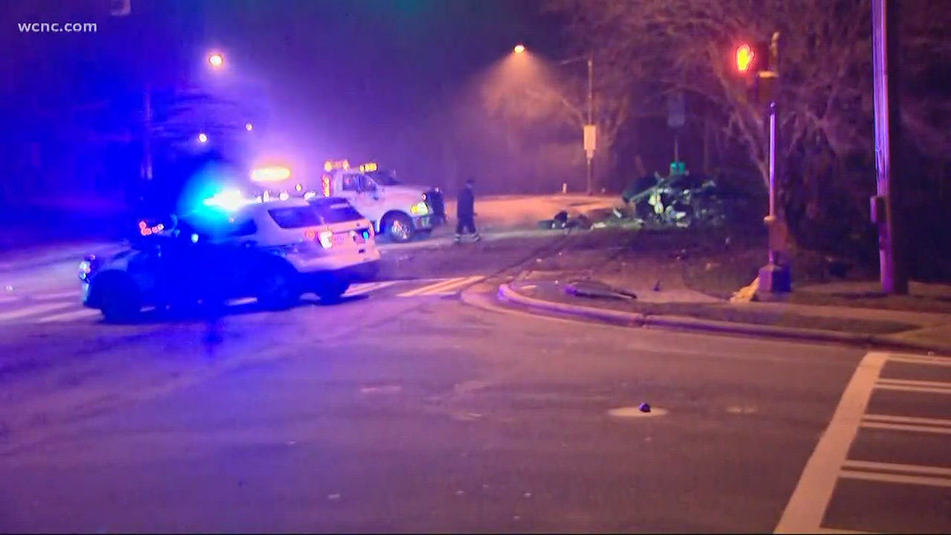 Charlotte-Mecklenburg Police has charged a man in connection with a single-car crash in south Charlotte early Sunday that left one woman dead.