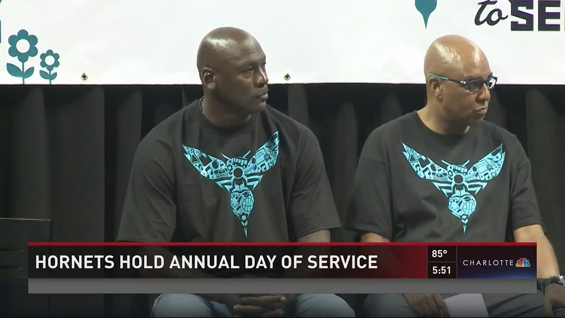 The Hornets are giving back to the Charlotte community.