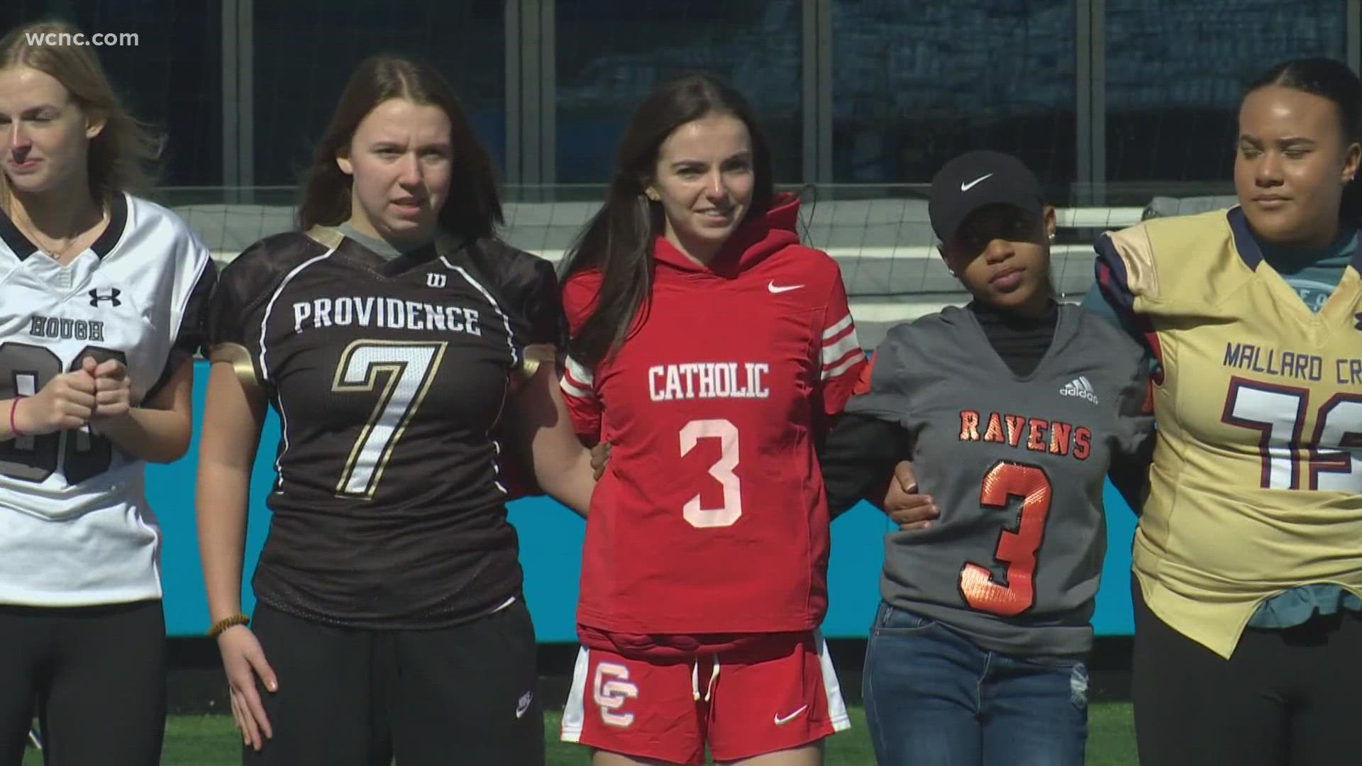 The CMS Athletics girls high school flag football league kicks-off tonight.