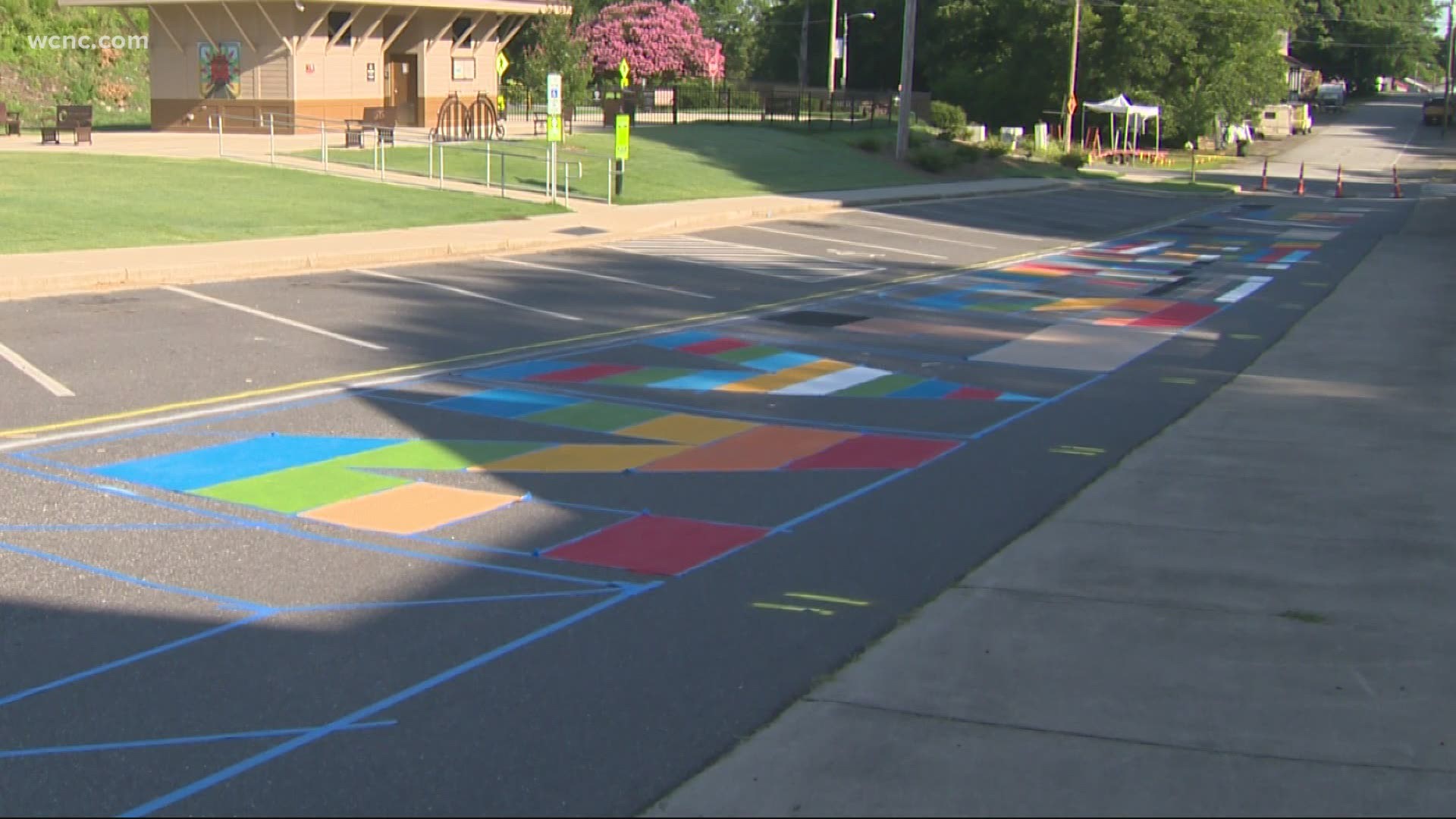 The mural will be used to promote unity and racial equality.