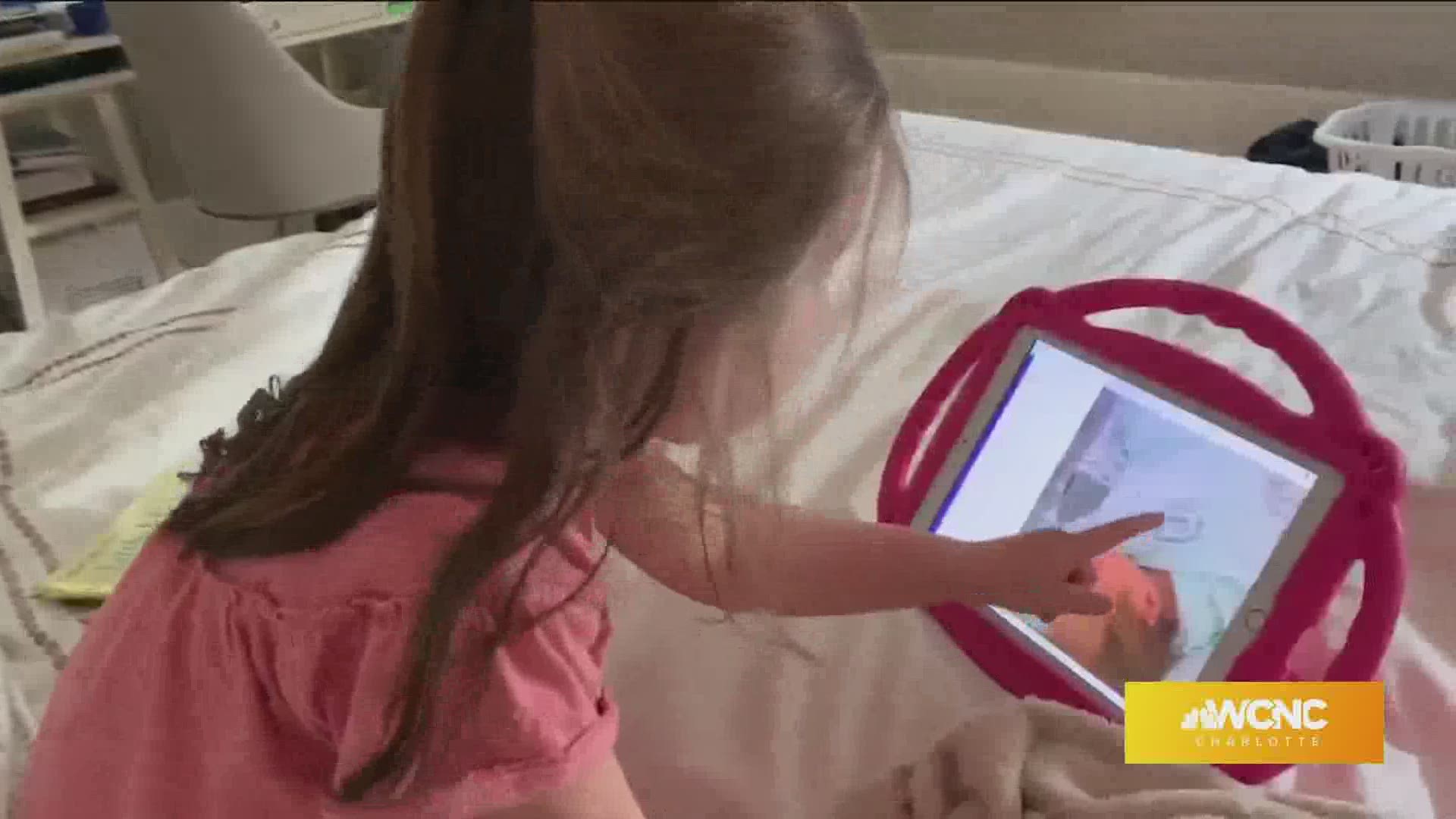 Levine Children’s Hospital uses state of the art webcams to keep families connected with babies