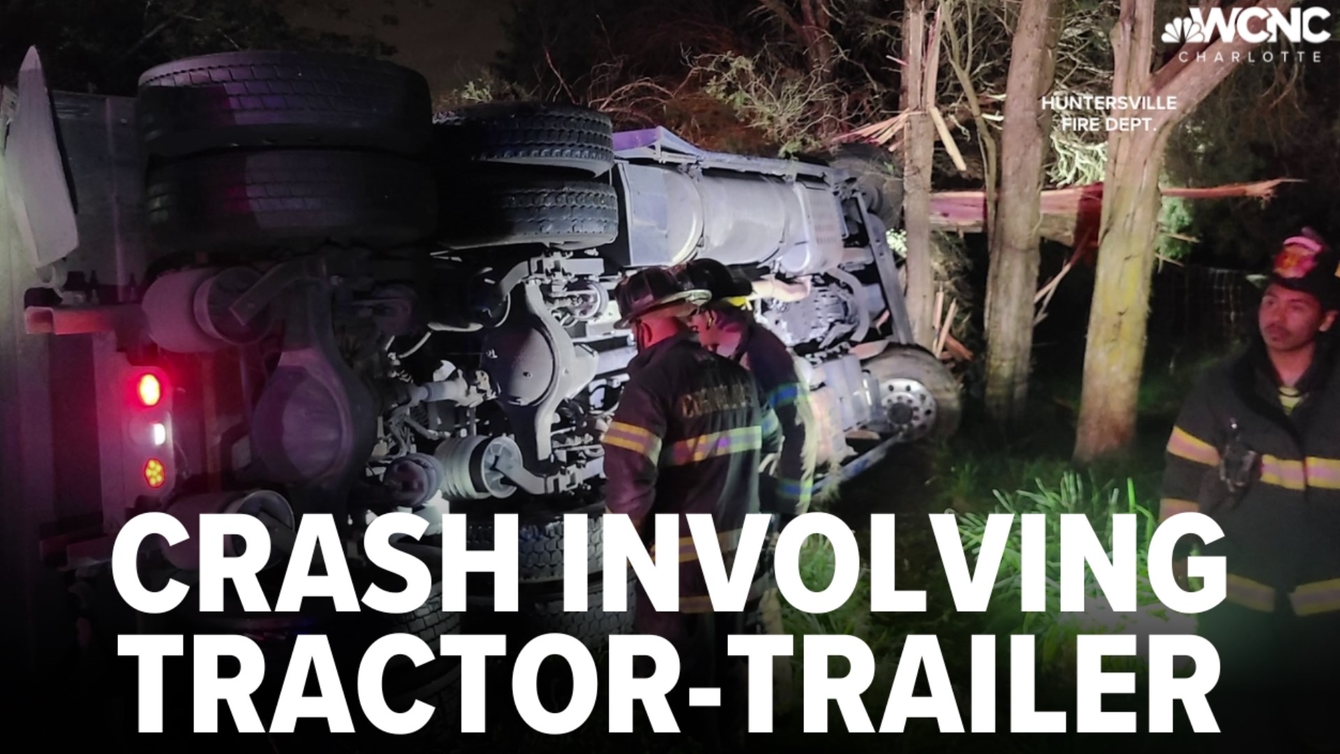 Tractor-trailer crash on I-77 leaves 1 injured in Huntersville | wcnc.com