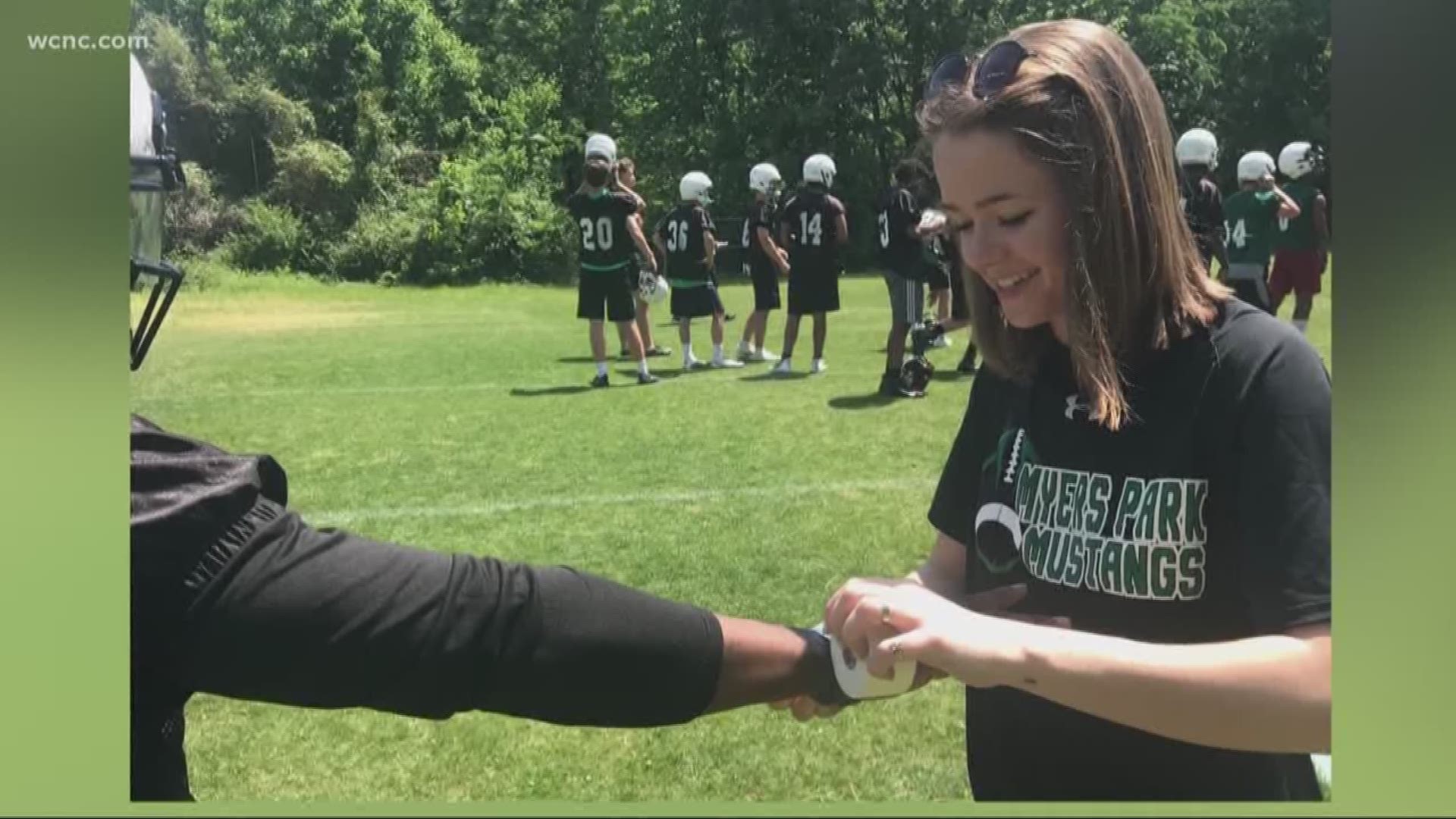 A Myers Park High School student-athlete who suffered a career-ending concussion is now working to help other student-athletes.