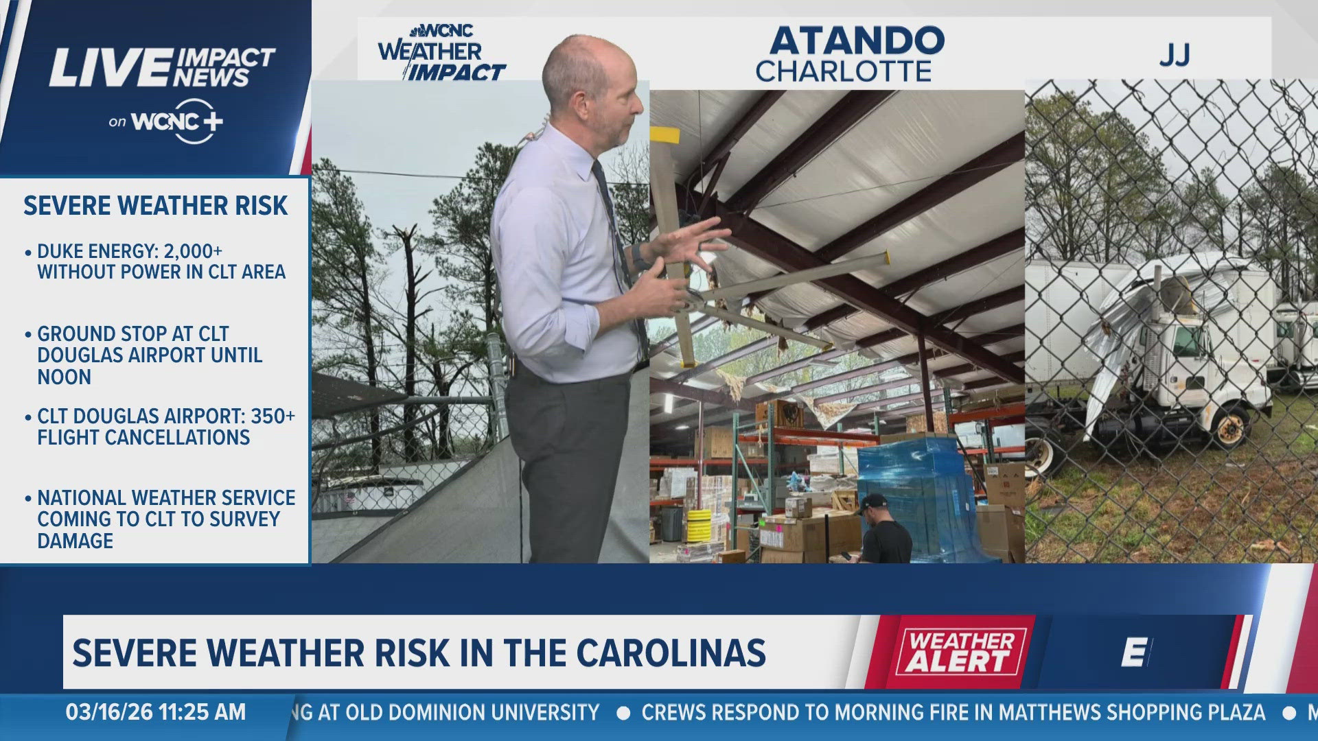 Charlotte all clear from severe weather threat: Weather Impact Alert ...